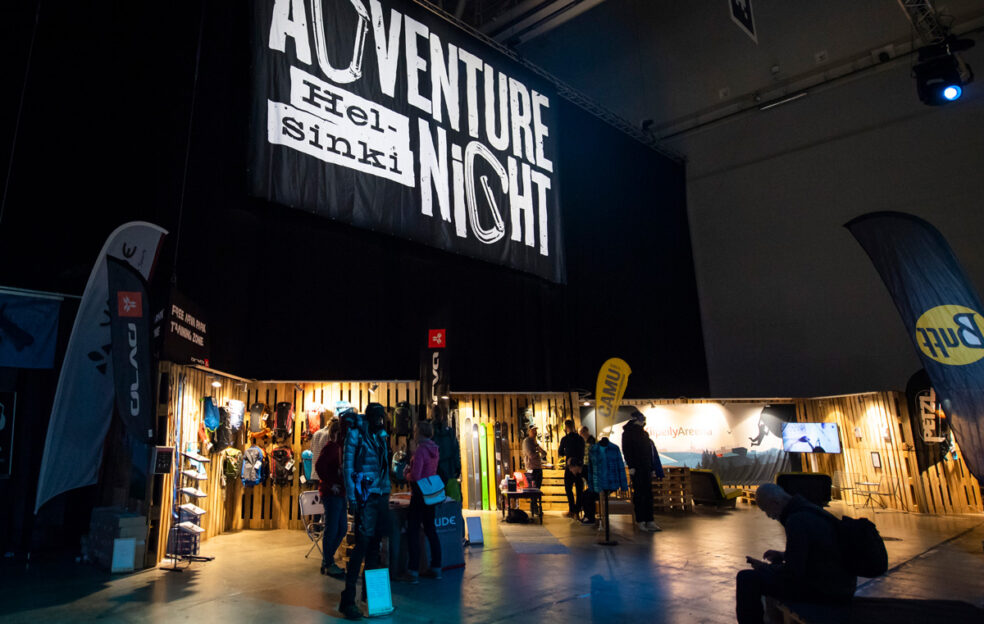 Helsinki Adventure Night ja Vapaalaskuiltamat GoExpo Winterissä