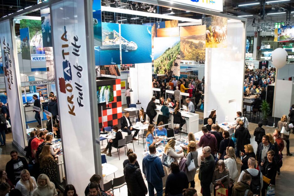 Matkamessut yleiskuvaa vuodelta 2020