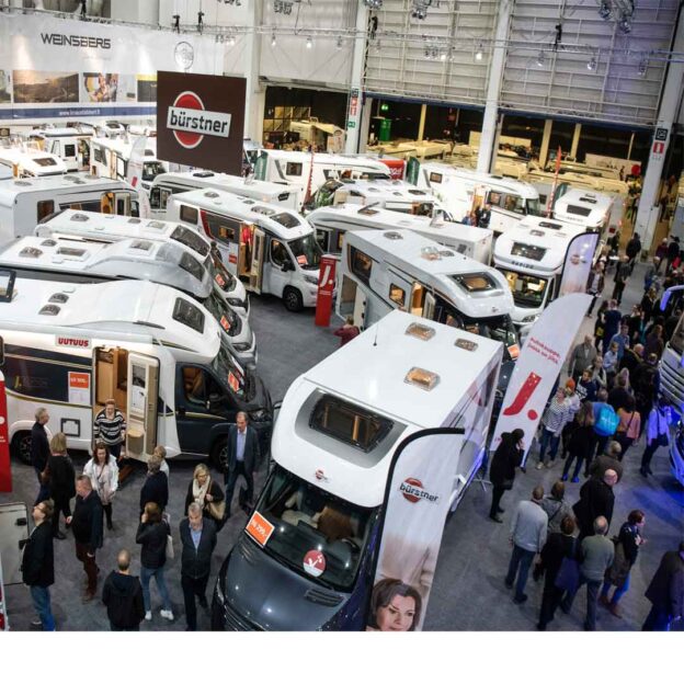 Caravan-messut Helsingissä.